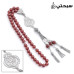   سبحة فضة مع حجر عقيق عيار 925   