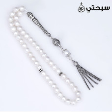 سبحة لؤلؤ زراعي مع فضة 925