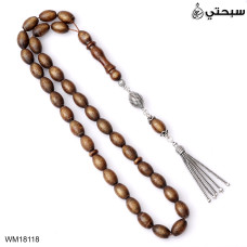 سبحة فضة  مع يسر كبس