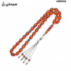   سبحة فضة مع حجر كهرمان روسي عيار 925   