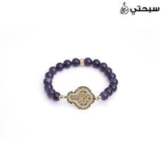   اسورة فضة مع حجر جمشت عيار 925   