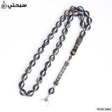 سبحة فضة عيار 925 مع جاسبر
