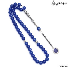 مسبحة عقيق مع فضة عيار 925