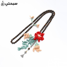   سبحة فضة مع حجر برونزيت عيار 925   