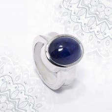 خاتم فضة مع الماس و زفير عيار 925