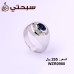 خاتم فضة مع حجر صناعي و زركون عيار 925 